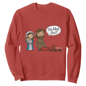 Funny Christian Sweatshirt You Mad Bro Matthew 2:16 TS14 Red Print Your Wear