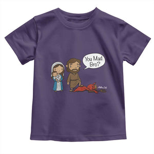 Funny Christian Toddler T Shirt You Mad Bro Matthew 2:16 TS14 Purple Print Your Wear