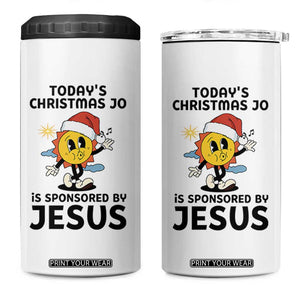 Funny Jesus Christian Christmas 4 in 1 Can Cooler Tumbler Today Is Good Mood Is Sponsored By Jesus TS14 One Size: 16 oz White Print Your Wear