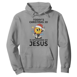 Funny Jesus Christian Christmas Hoodie Today Is Good Mood Is Sponsored By Jesus TS14 Sport Gray Print Your Wear