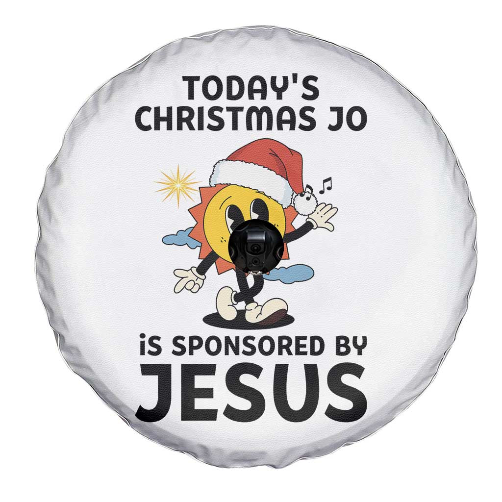Funny Jesus Christian Christmas Spare Tire Cover Today Is Good Mood Is Sponsored By Jesus TS14 Print Your Wear