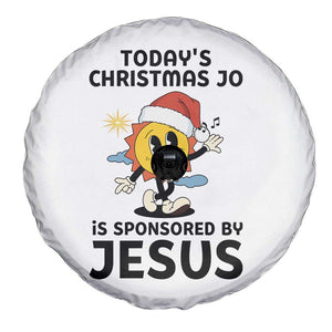 Funny Jesus Christian Christmas Spare Tire Cover Today Is Good Mood Is Sponsored By Jesus TS14 Print Your Wear