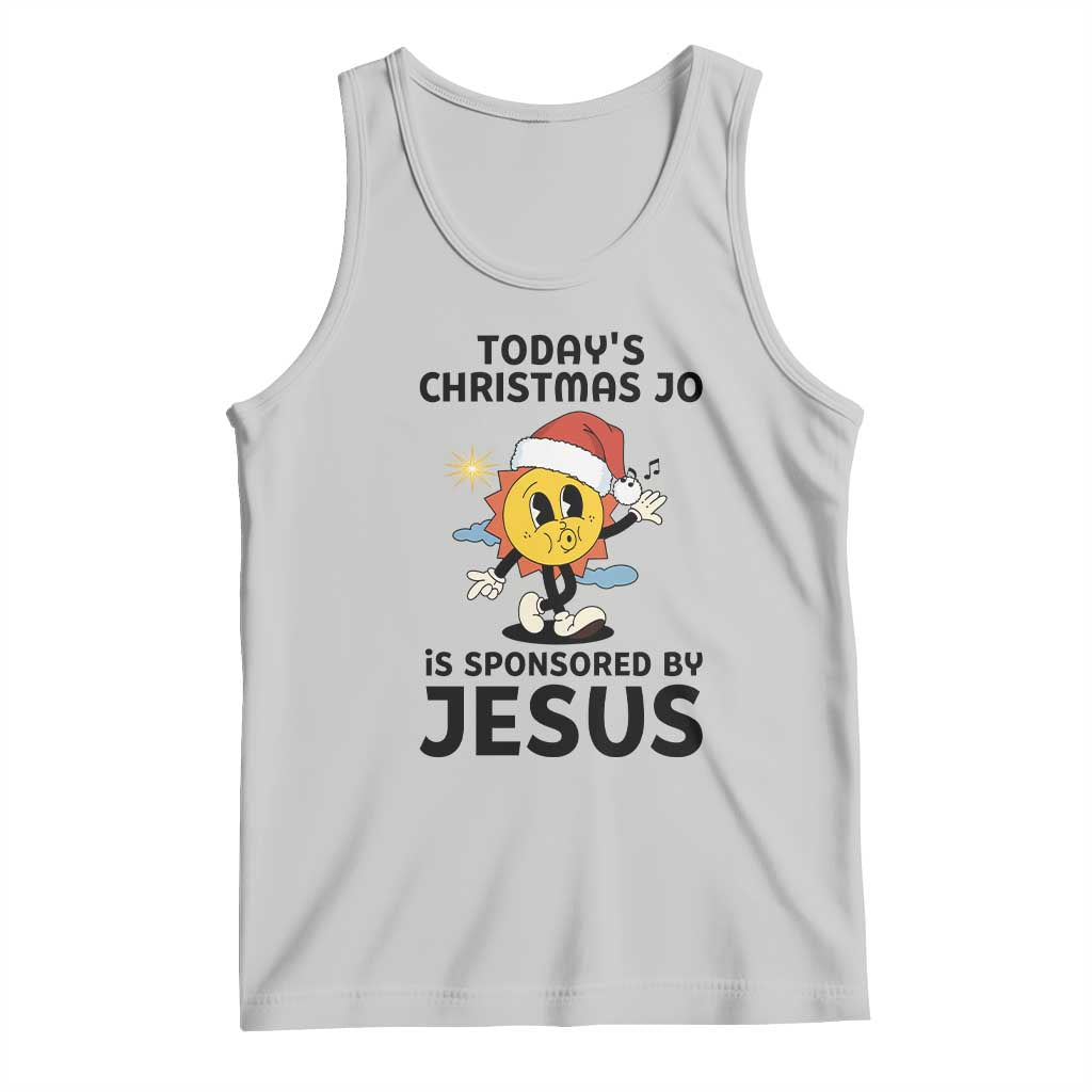 Funny Jesus Christian Christmas Tank Top Today Is Good Mood Is Sponsored By Jesus TS14 Ash Print Your Wear