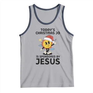 Funny Jesus Christian Christmas Tank Top Today Is Good Mood Is Sponsored By Jesus TS14 Athletic Heather Navy Print Your Wear