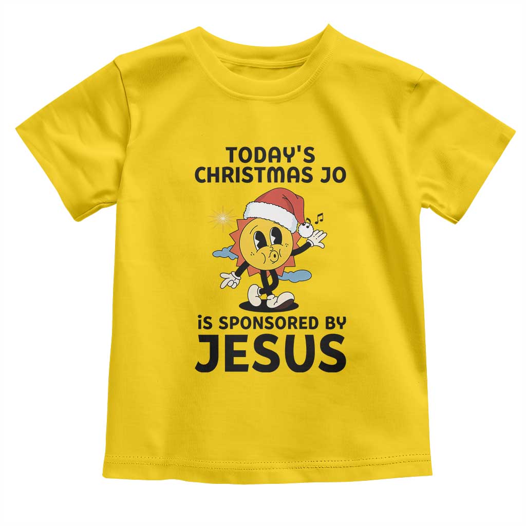 Funny Jesus Christian Christmas Toddler T Shirt Today Is Good Mood Is Sponsored By Jesus TS14 Daisy Print Your Wear