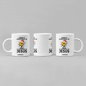 Funny Jesus Christian Christmas Coffee Mug Today Is Good Mood Is Sponsored By Jesus TS14 Print Your Wear