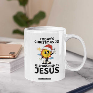 Funny Jesus Christian Christmas Coffee Mug Today Is Good Mood Is Sponsored By Jesus TS14 Print Your Wear