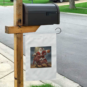 Funny Santa Basketball Garden Flag Satan Christmas Meme TS14 Print Your Wear