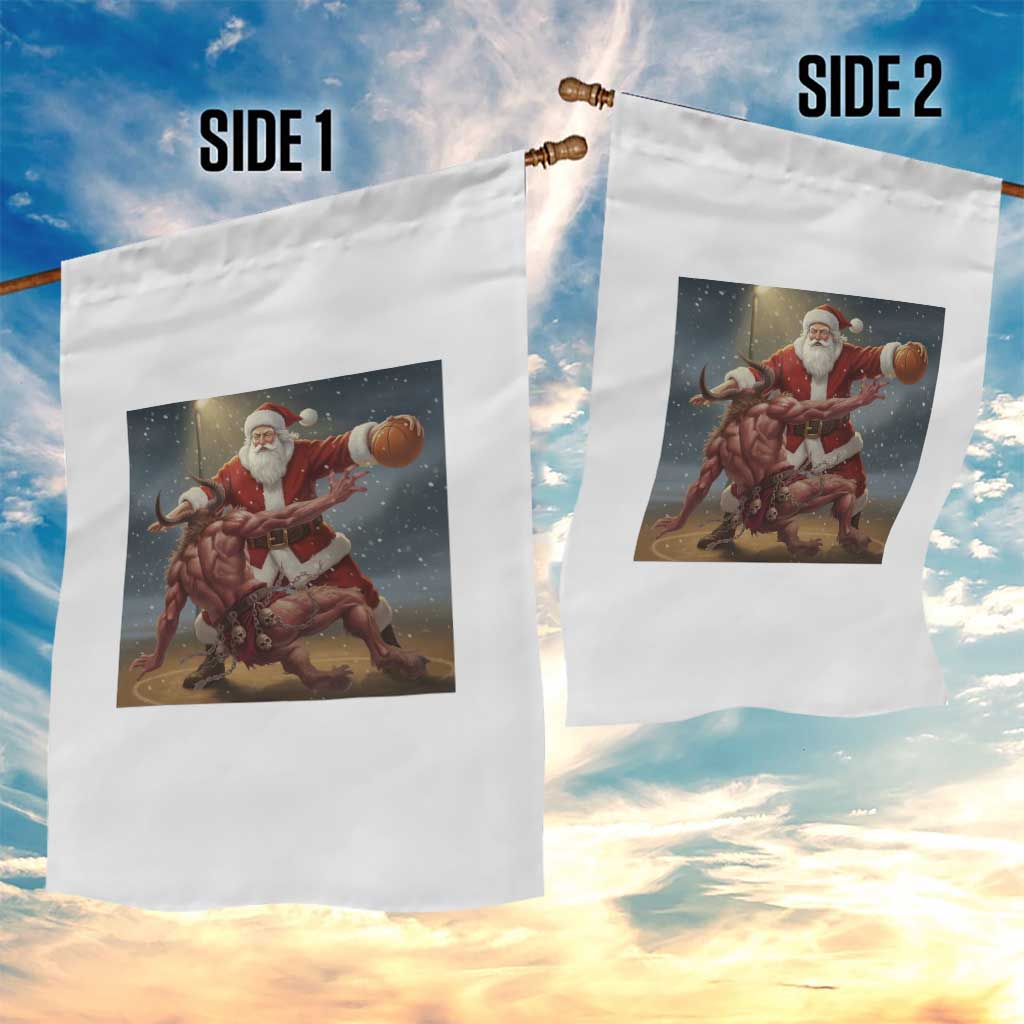 Funny Santa Basketball Garden Flag Satan Christmas Meme TS14 Print Your Wear