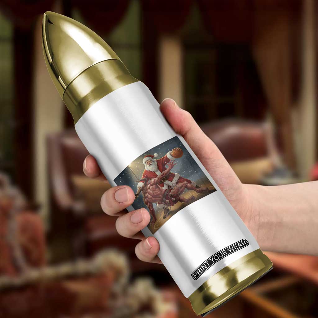 Funny Santa Basketball Bullet Tumbler Satan Christmas Meme TS14 Print Your Wear