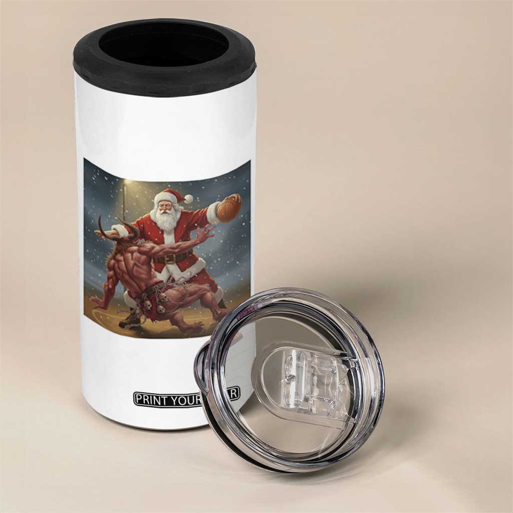 Funny Santa Basketball 4 in 1 Can Cooler Tumbler Satan Christmas Meme TS14 Print Your Wear