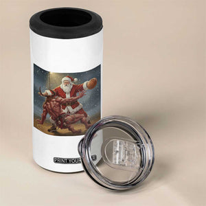 Funny Santa Basketball 4 in 1 Can Cooler Tumbler Satan Christmas Meme TS14 Print Your Wear