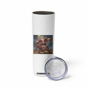 Funny Santa Basketball Skinny Tumbler Satan Christmas Meme TS14 Print Your Wear