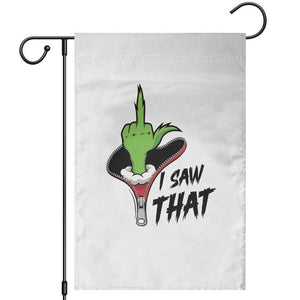 I Saw That Garden Flag Funny Elf Hand Christmas TS14 White Print Your Wear