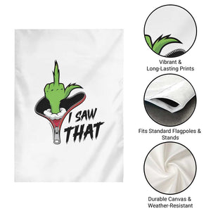 I Saw That Garden Flag Funny Elf Hand Christmas TS14 Print Your Wear