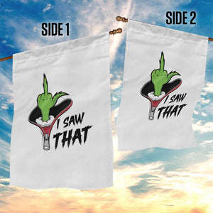 I Saw That Garden Flag Funny Elf Hand Christmas TS14 Print Your Wear