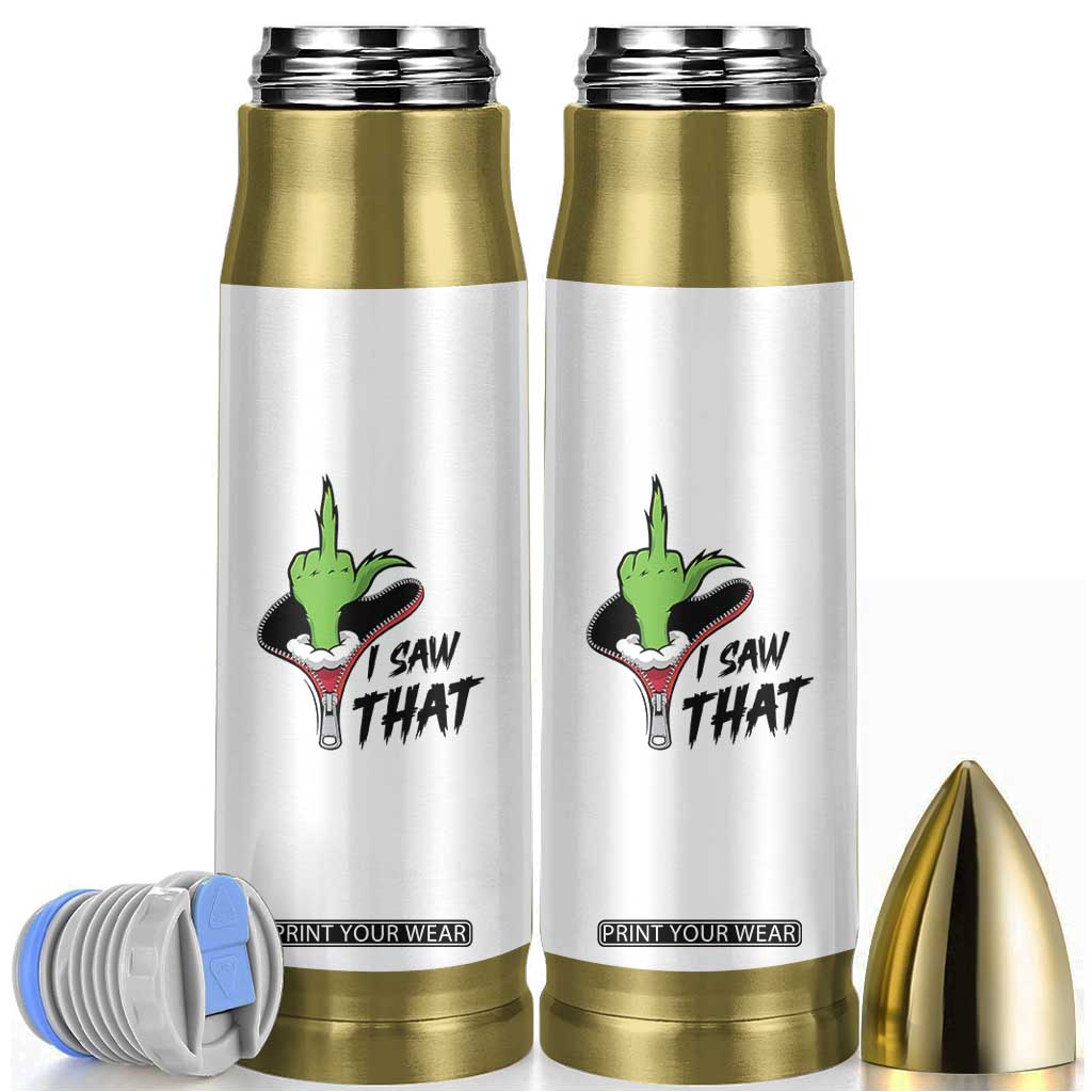 I Saw That Bullet Tumbler Funny Elf Hand Christmas TS14 White Print Your Wear