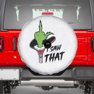 I Saw That Spare Tire Cover Funny Elf Hand Christmas TS14 White Print Your Wear