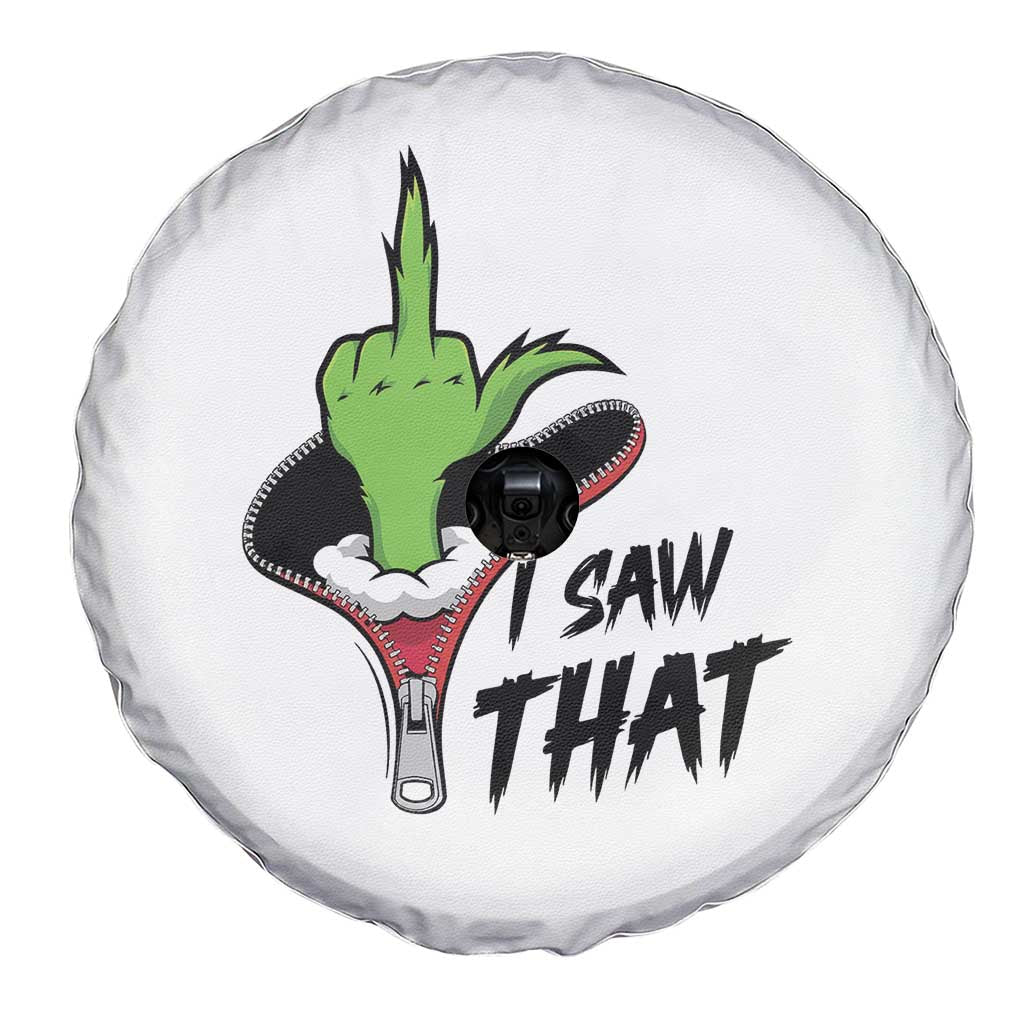 I Saw That Spare Tire Cover Funny Elf Hand Christmas TS14 Print Your Wear