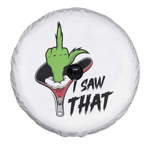 I Saw That Spare Tire Cover Funny Elf Hand Christmas TS14 Print Your Wear