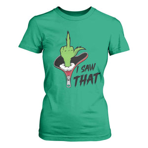 I Saw That T Shirt For Women Funny Elf Hand Christmas TS14 Irish Green Print Your Wear