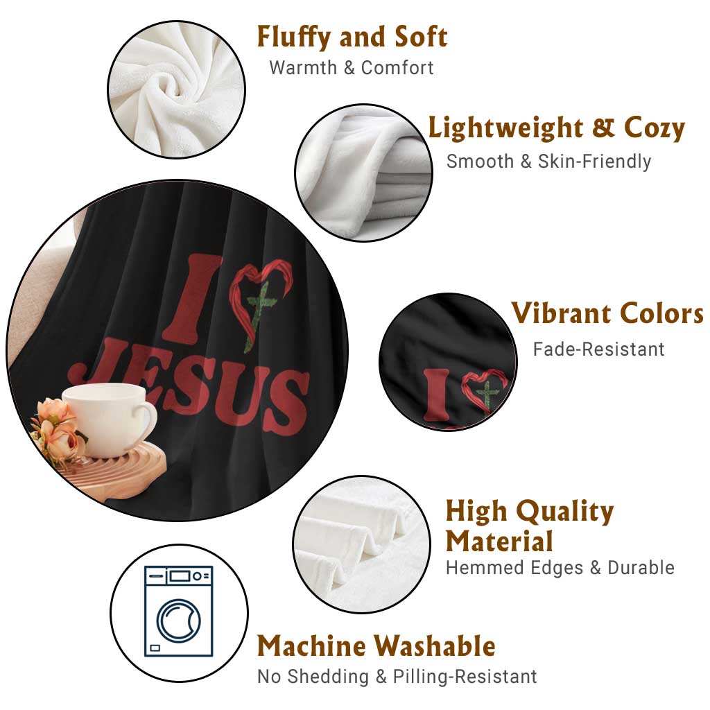 Jesus Christian Throw Blanket Religious Faith Inspirational Bible Verse TS14 Print Your Wear