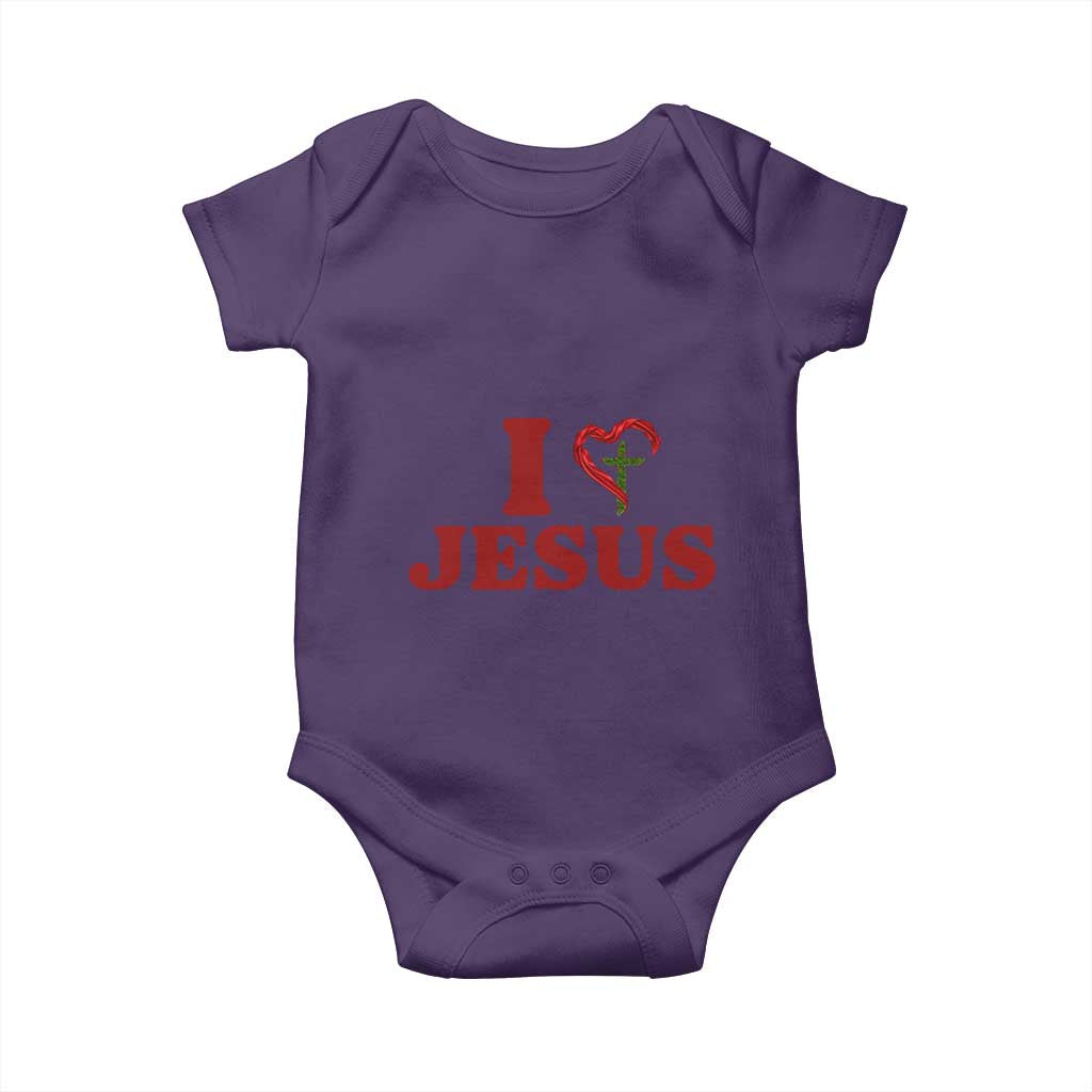 Jesus Christian Baby Onesie Religious Faith Inspirational Bible Verse TS14 Purple Print Your Wear