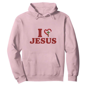 Jesus Christian Hoodie Religious Faith Inspirational Bible Verse TS14 Light Pink Print Your Wear