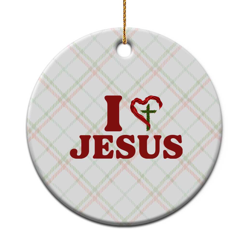 Jesus Christian Ceramic Ornament Religious Faith Inspirational Bible Verse TS14 1pc Christmas Plaid Print Your Wear