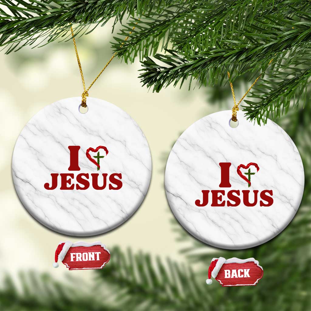 Jesus Christian Ceramic Ornament Religious Faith Inspirational Bible Verse TS14 1pc White Marble Print Your Wear