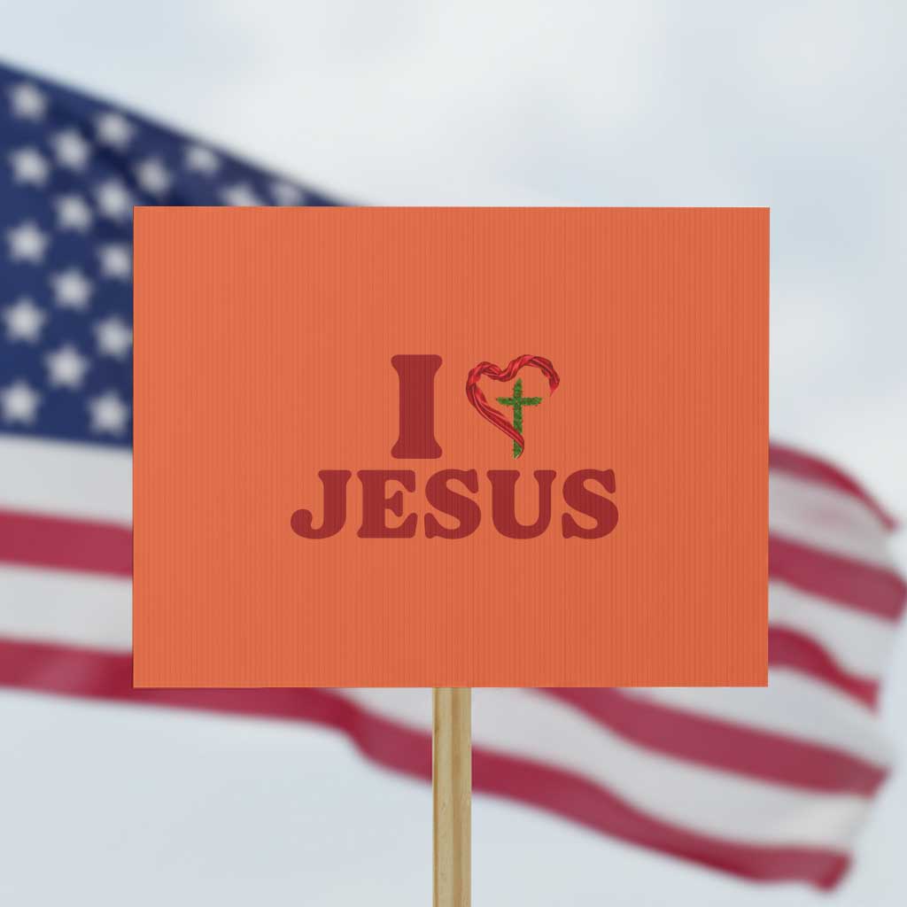 Jesus Christian Protest Sign Religious Faith Inspirational Bible Verse TS14 Horizontal 18