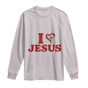 Jesus Christian Long Sleeve Shirt Religious Faith Inspirational Bible Verse TS14 Ice Gray Print Your Wear