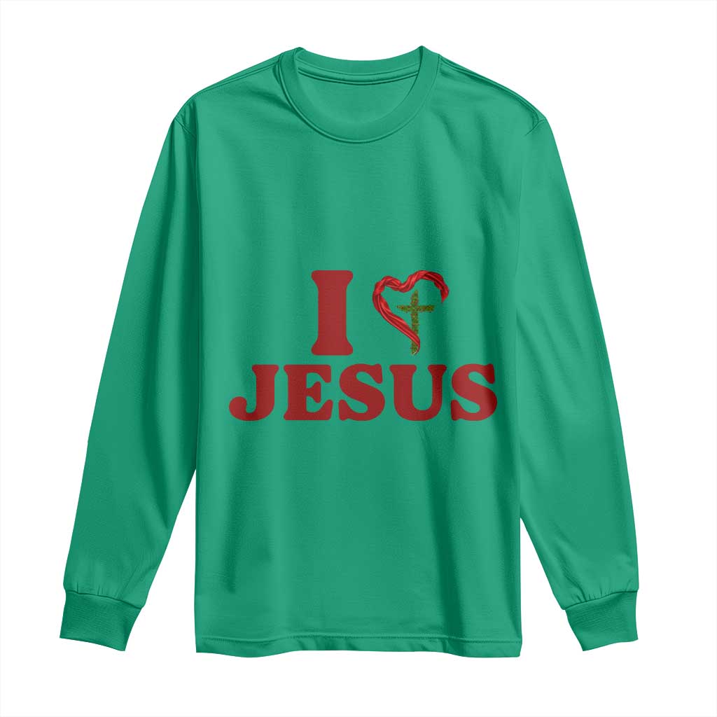 Jesus Christian Long Sleeve Shirt Religious Faith Inspirational Bible Verse TS14 Irish Green Print Your Wear