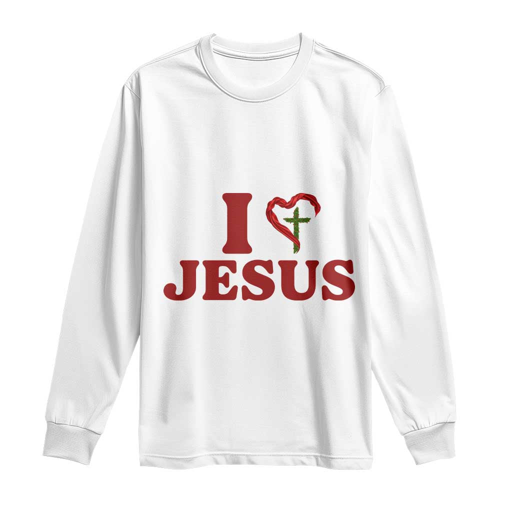 Jesus Christian Long Sleeve Shirt Religious Faith Inspirational Bible Verse TS14 White Print Your Wear