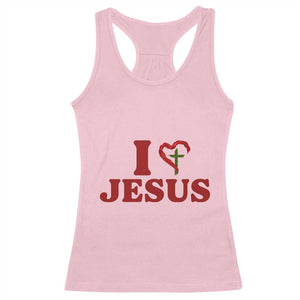 Jesus Christian Racerback Tank Top Religious Faith Inspirational Bible Verse TS14 Light Pink Print Your Wear