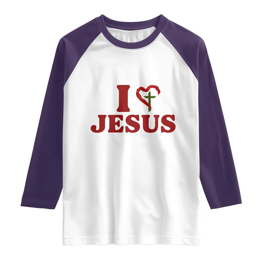 Jesus Christian Raglan Shirt Religious Faith Inspirational Bible Verse TS14 White Purple Print Your Wear