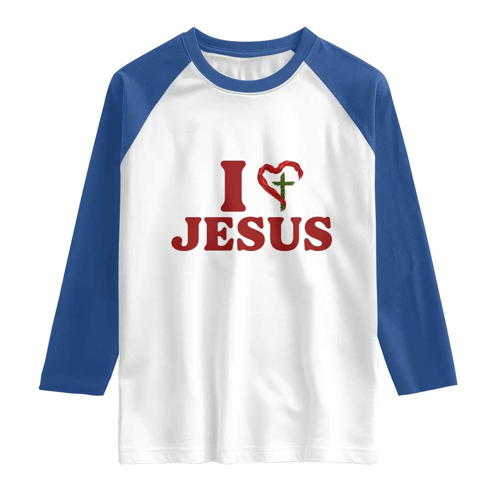 Jesus Christian Raglan Shirt Religious Faith Inspirational Bible Verse TS14 White Royal Print Your Wear