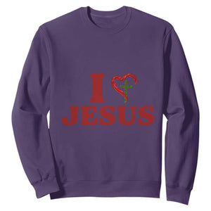 Jesus Christian Sweatshirt Religious Faith Inspirational Bible Verse TS14 Purple Print Your Wear