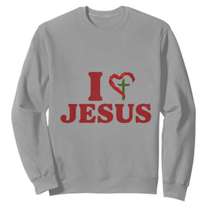 Jesus Christian Sweatshirt Religious Faith Inspirational Bible Verse TS14 Sport Gray Print Your Wear