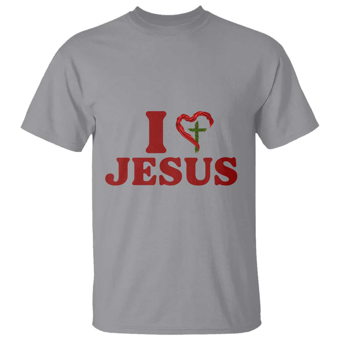 Jesus Christian T Shirt Religious Faith Inspirational Bible Verse TS14 Sport Gray Print Your Wear