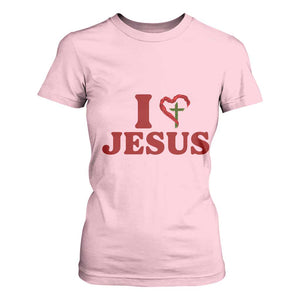 Jesus Christian T Shirt For Women Religious Faith Inspirational Bible Verse TS14 Light Pink Print Your Wear