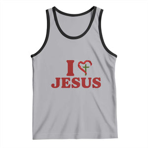 Jesus Christian Tank Top Religious Faith Inspirational Bible Verse TS14 Athletic Heather Black Print Your Wear
