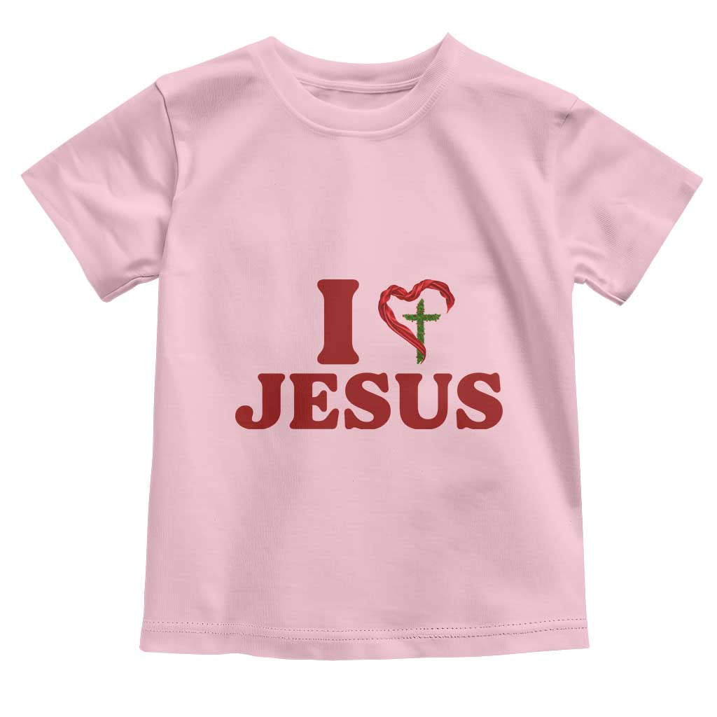 Jesus Christian Toddler T Shirt Religious Faith Inspirational Bible Verse TS14 Light Pink Print Your Wear