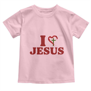 Jesus Christian Toddler T Shirt Religious Faith Inspirational Bible Verse TS14 Light Pink Print Your Wear