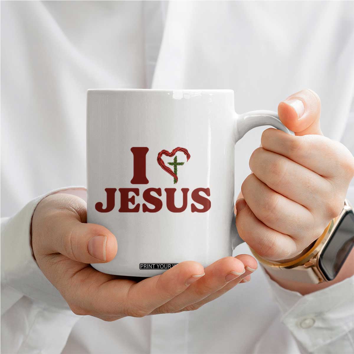 Jesus Christian Coffee Mug Religious Faith Inspirational Bible Verse TS14 Print Your Wear
