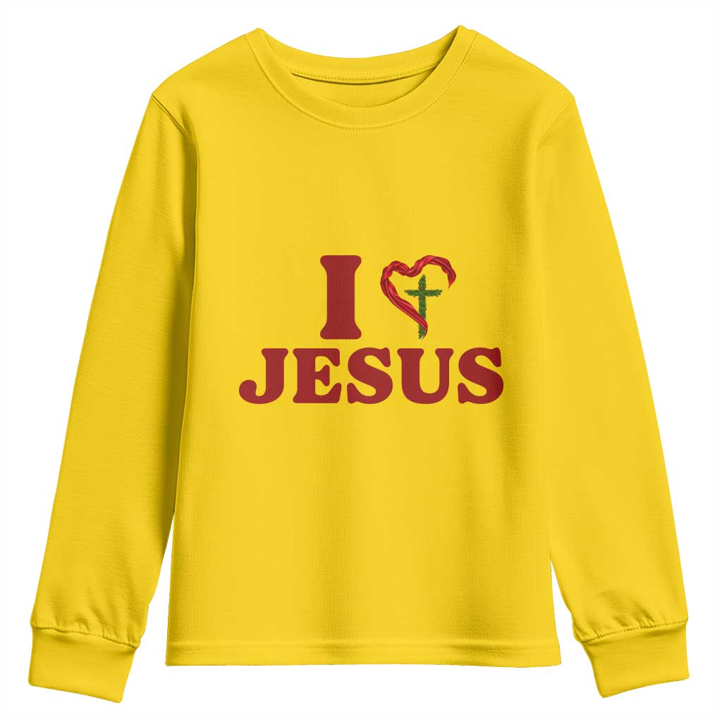 Jesus Christian Youth Sweatshirt Religious Faith Inspirational Bible Verse TS14 Daisy Print Your Wear