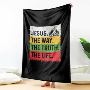 Jesus Christian Throw Blanket The Way The Truth The Life Nativity Scene TS14 Print Your Wear