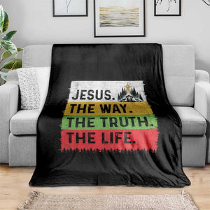 Jesus Christian Throw Blanket The Way The Truth The Life Nativity Scene TS14 Print Your Wear