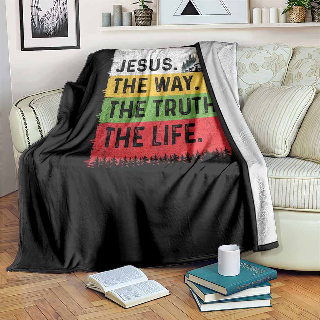 Jesus Christian Throw Blanket The Way The Truth The Life Nativity Scene TS14 Print Your Wear