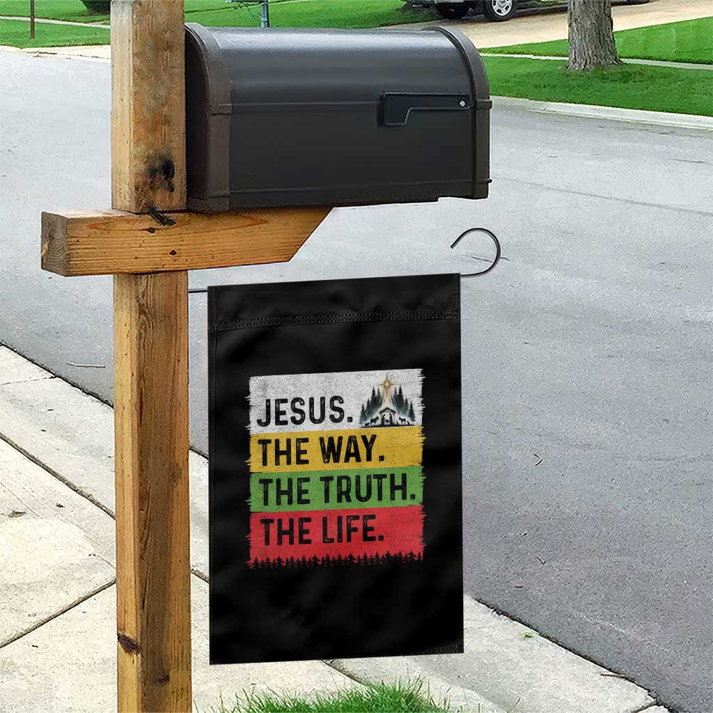 Jesus Christian Garden Flag The Way The Truth The Life Nativity Scene TS14 Print Your Wear